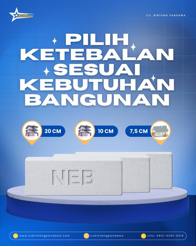 spesifikasi bata ringan neb