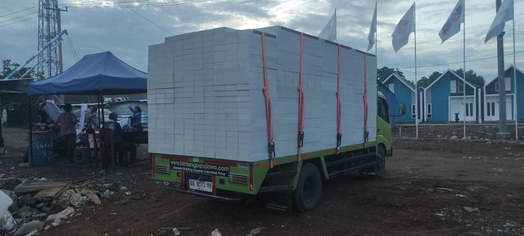 pengiriman pabrik bata ringan bone