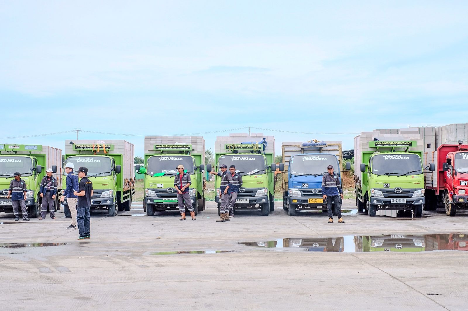 armada pengiriman bata ringan